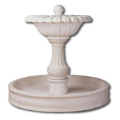 Tuscana Pond Outdoor Water Fountain With Plain White Background