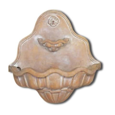 Tuscany Wall Fountain With Plain White Background