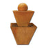 Thumbnail for Two Tier Fountain With Ball With Plain White Background