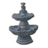 Thumbnail for Two Tier Shell Fountain With Fish With Plain White Background