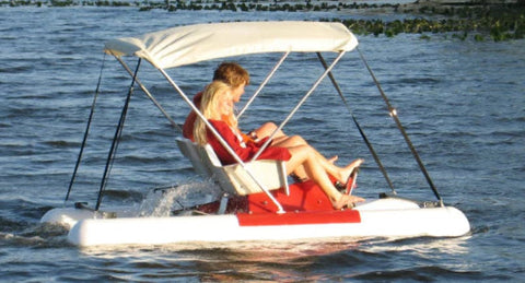 pedal boat for sale Adventure Glass Pontoon Paddle Boat – Pond Haven