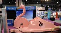 Thumbnail for Adventure Glass Pink Flamingo Platform 4 Person Paddle Boat