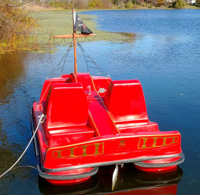 Adventure Glass Pirate Ship Platform Paddle Boat