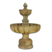 Urbino Grande Short Two Tier Fountain With Plain White Background