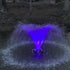 Vanguard Color Changing Fountain LED Lights Detailed View With Bright Purple Lights At Night