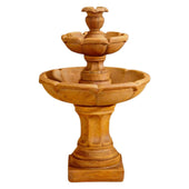 Velia Two Tier Fountain - Large With Plain White Backgroun