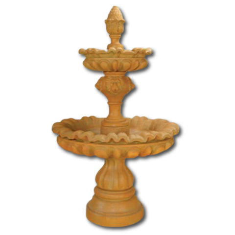 Venezia Two Tier Fountain With Plain White Background