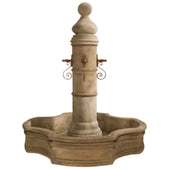 Ventoux Fountain With 70unch Monaco Pond With Plain White Background