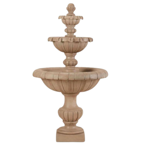 Versailles Garden Fountain With Plain White Background