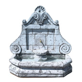 Versailles Wall Fountain With White Plain Background