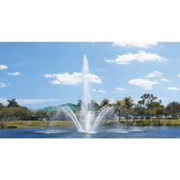 Thumbnail for Vertex AerationJet Floating Pond Fountain With Many Cars And A Green Roof House Behind