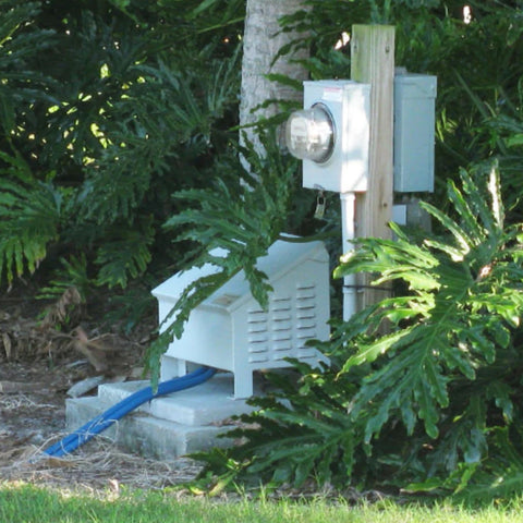 Vertex Air 1 Plus XL2 Pond and Lake Aeration System With Cabinet Compressor Actual Installation