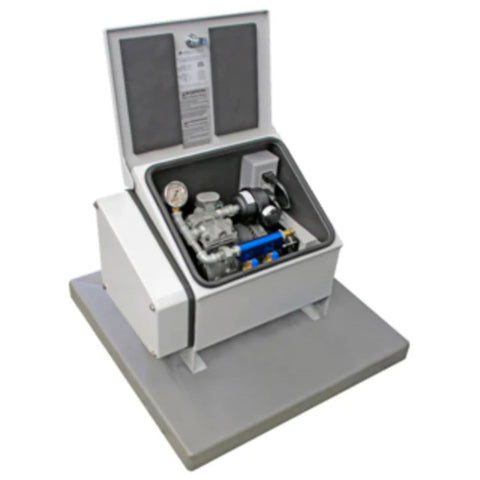 Vertex Air 2 XL2 Pond Aeration System With Opened Cabinet Compressor