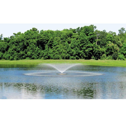 Vertex FunnelJet Pond Fountain With Green Tress Behind