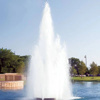 Thumbnail for Vertex MultiGeyser Floating Fountain Spraying Water With Beautiful Landscape Background
