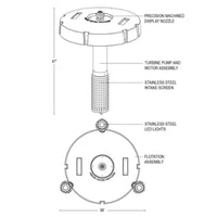 Thumbnail for Vertex Vertical TwoTier Floating Pond Fountain Detailed Diagram