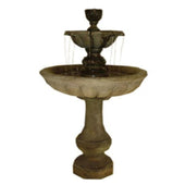 Vicentina Two Tier Fountain With Plain White Background