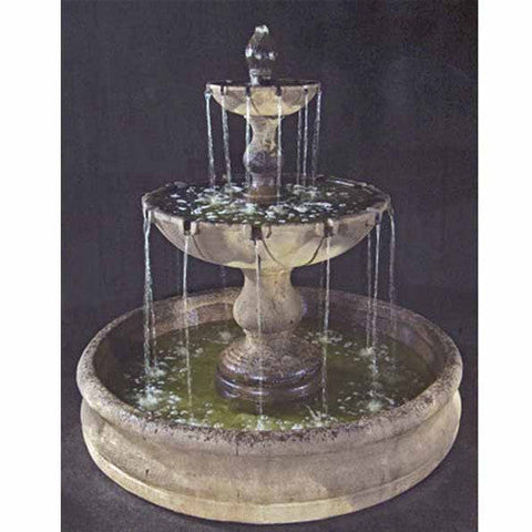 Vicenza Tiered Outdoor Fountain with Basin