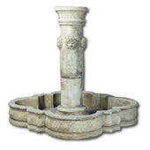 Villa Ada Outdoor Water Fountain With Plain White Background