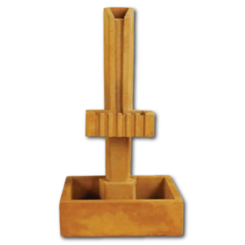 Water Channel Fountain With Plain White Background