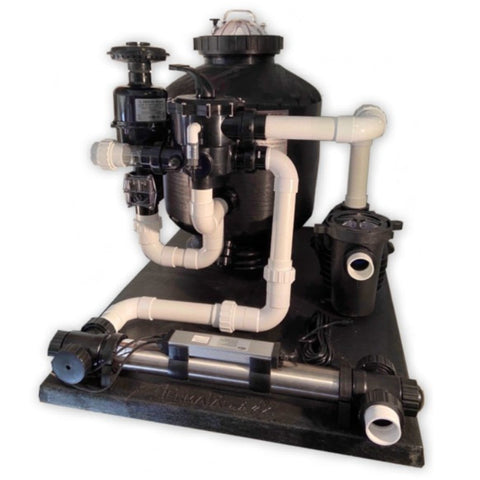 WattMizer KoiKeeper Filter System By GCtek Slightly Side Angle View - Plain White Background