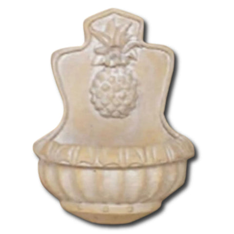 Welcome Pineapple Wall Fountain With Plain White Background