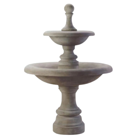 Westminster Two Tier Fountain Tall With Plain White Background
