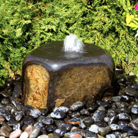 Thumbnail for Yoyu Basalt Stone Fountain With Shrubs Background