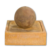 Zen Ball Fountain With Plain White Background