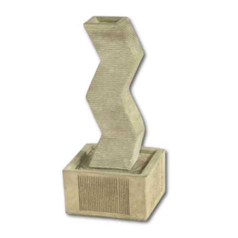 Zig Zag Fountain With Plain White Background