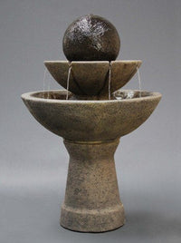 Thumbnail for 2-Tier Zen Ball Garden Water Fountain - Tall