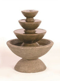 Thumbnail for 4-Tier Color Bowl Small Garden Water Fountain