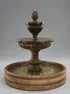 Thumbnail for Mediterranean Cast Stone Garden Fountain With 46 Inch Basin