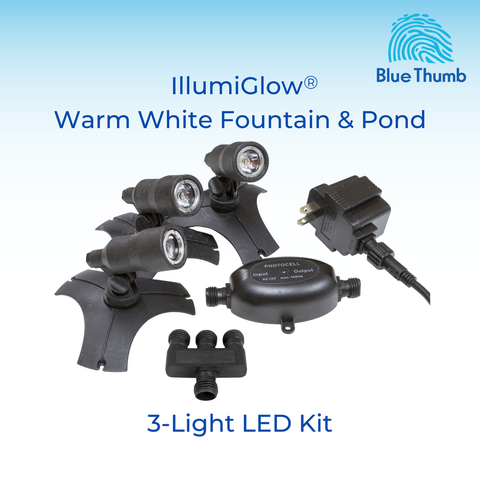 Blue Thumb IllumiGlow warm white fountain and pond 3 light LED kit