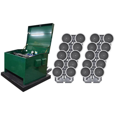 EasyPro 2 HP rocking piston pond aeration system, outside view