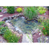 EasyPro Mini Pond Kit garden pond with rocks and flowers