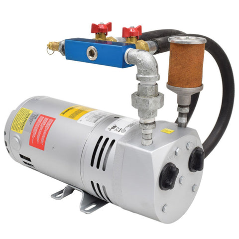 EasyPro PA50 pond aeration system rotary vane compressor, side view