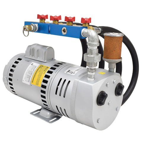 EasyPro PA75W aerator rotary vane compressor, back view