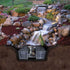 EasyPro pondless waterfall system surrounded by rocks and mulch