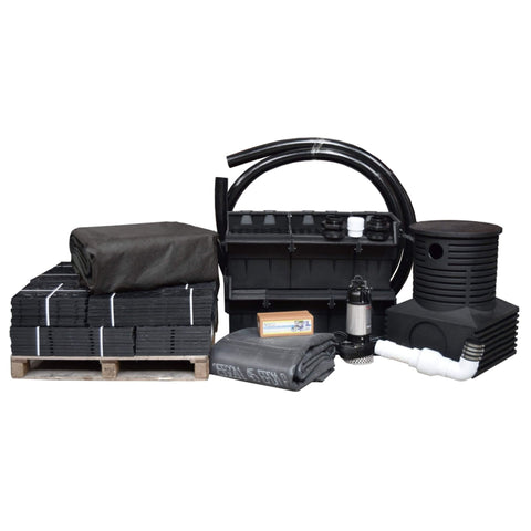 Extra Large pondless waterfall kit by EasyPro JAF4HSC with Res-Cubes