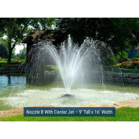 Air O Later Font`N-Aire Legacy Pond Fountain, 1/2 HP