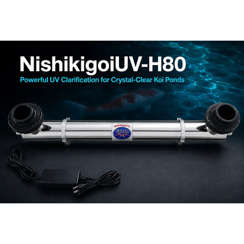 NishikigoiUV-H80 stainless steel 80 watt amalgam UV sterilizer