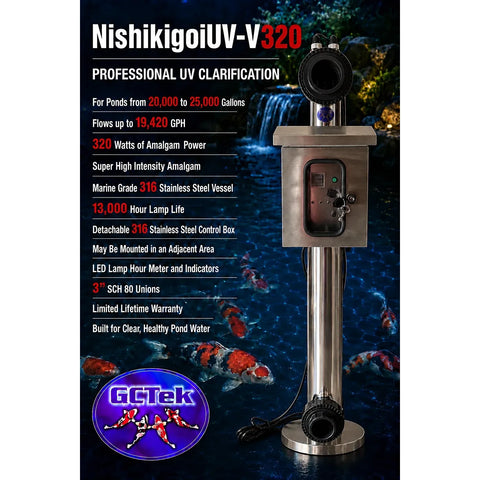 NishikigoiUV-V320 vertical four lamp amalgam UV