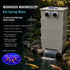 GCTek Wakimizu 22 polypropylene bakki shower, 22 inch wide, 2 inch connections