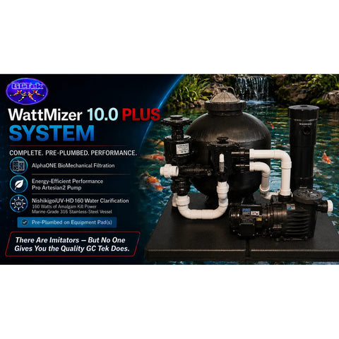 WattMizer PLUS 10.0 pond filter system for ponds up to 25,000 gallons