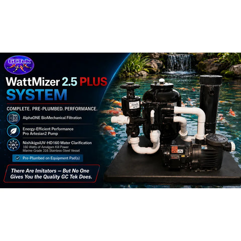 WattMizer PLUS 2.5 pond filter system for ponds up to 5,000 gallons