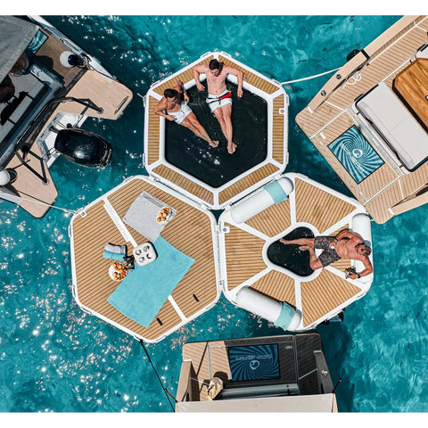 YachtBeach Relax Zone 2.50 Hex Platform, 8'2"x9'5"