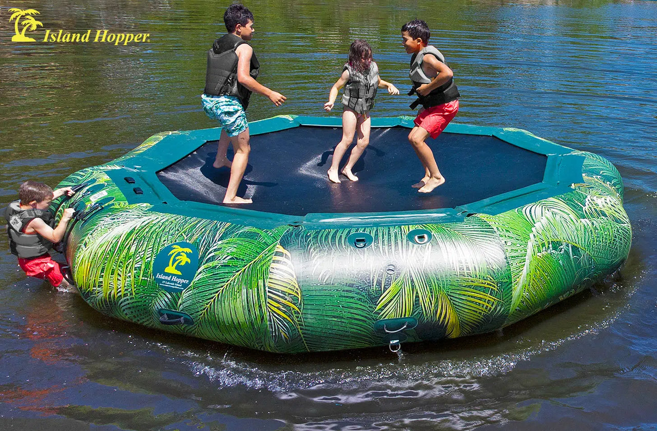 Island Hopper 15 Lakeside Water Bouncer