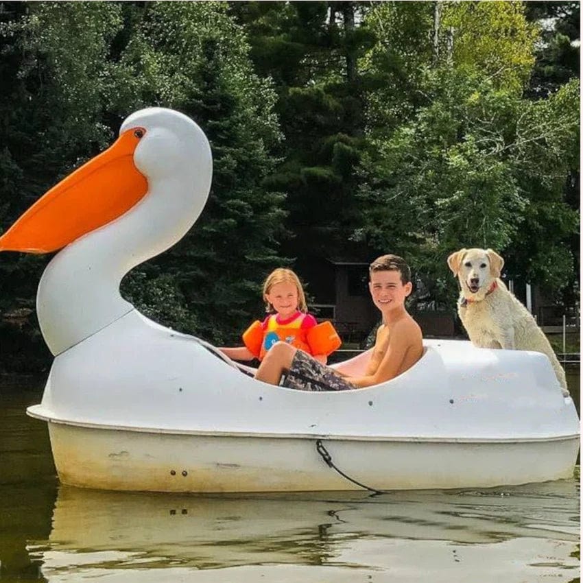 pedal boat 2 person Adventure Glass Pelican Classic 2 Person Paddle Boat