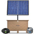 Solaer 2.4 solar powered aeration system complete setup with airline tubing